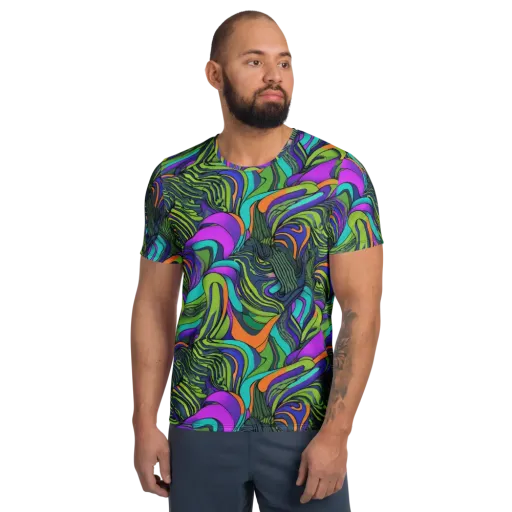 Kinetic Canopy on a Men's Athletic T-Shirt