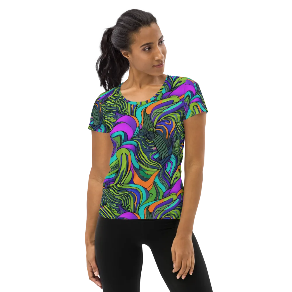 Kinetic Canopy on Women's Athletic T-Shirt — Front