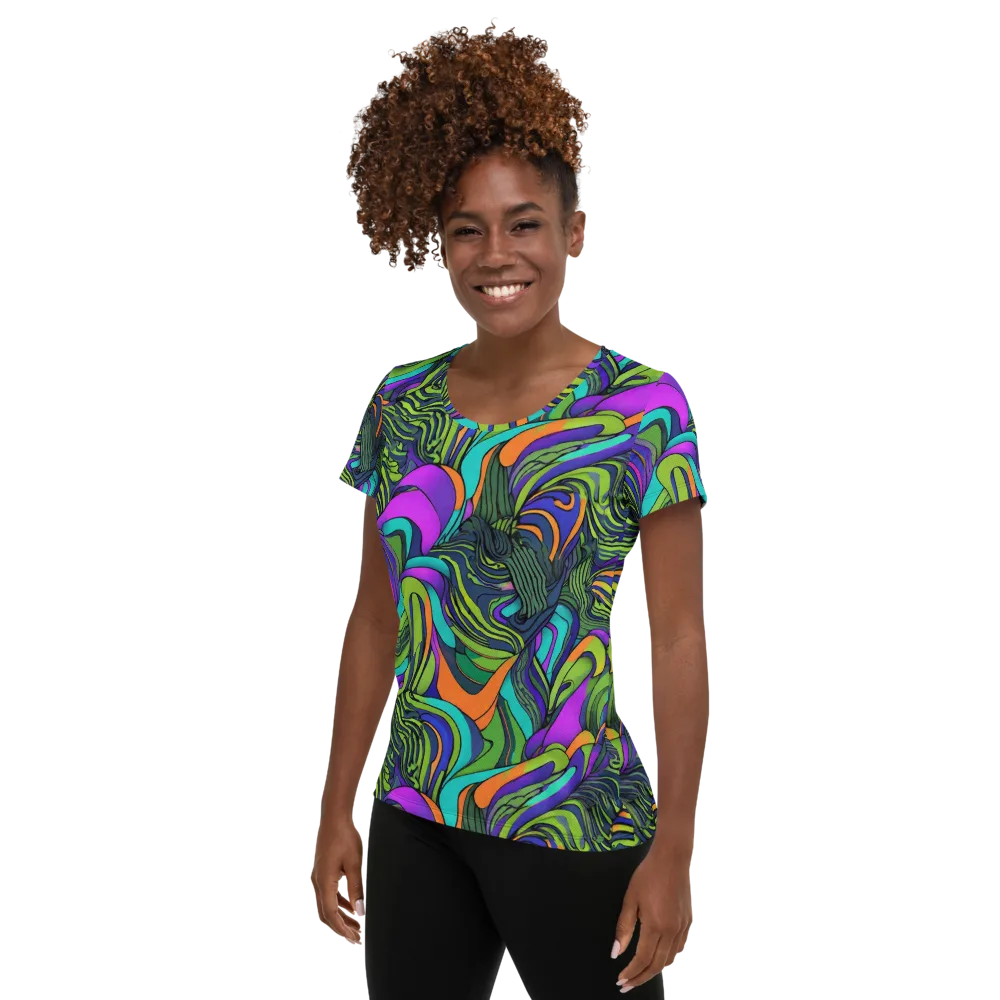 Kinetic Canopy on Women's Athletic T-Shirt — Left