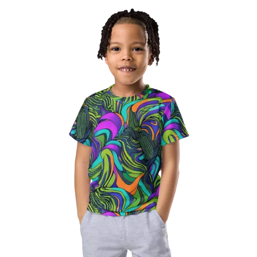 Kinetic Canopy on a Kids Crew Neck T-Shirt