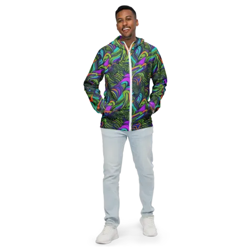 Kinetic Canopy on a Men's Windbreaker