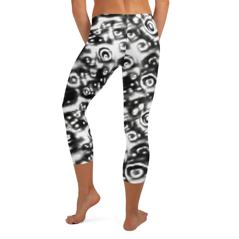 Bernhard Swirl on Capri Leggings — Back