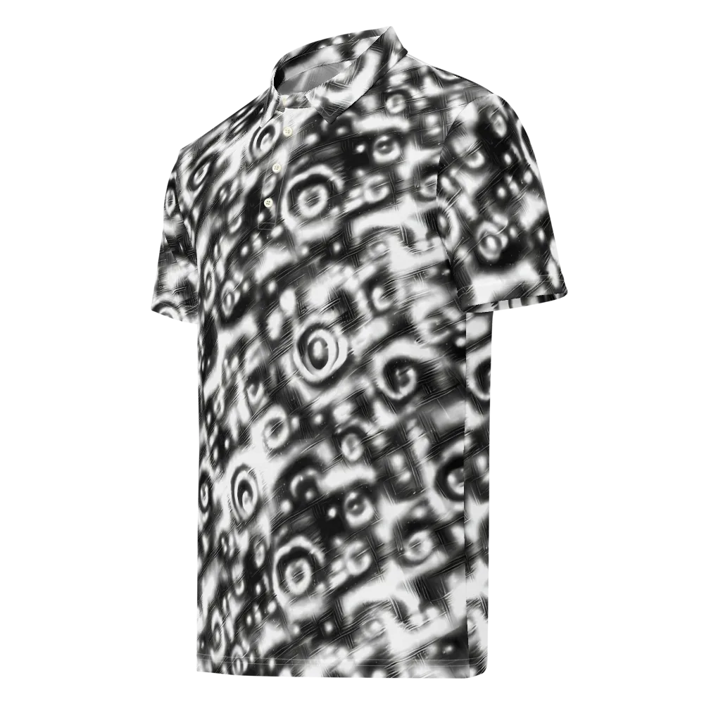 Bernhard Swirl on Men's Slim Fit Polo Shirt — Left Front