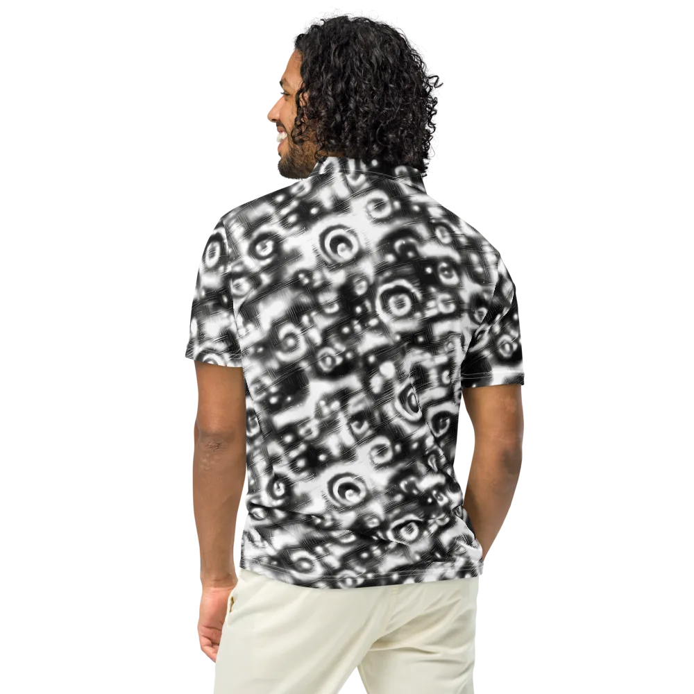 Bernhard Swirl on Men's Slim Fit Polo Shirt — Back