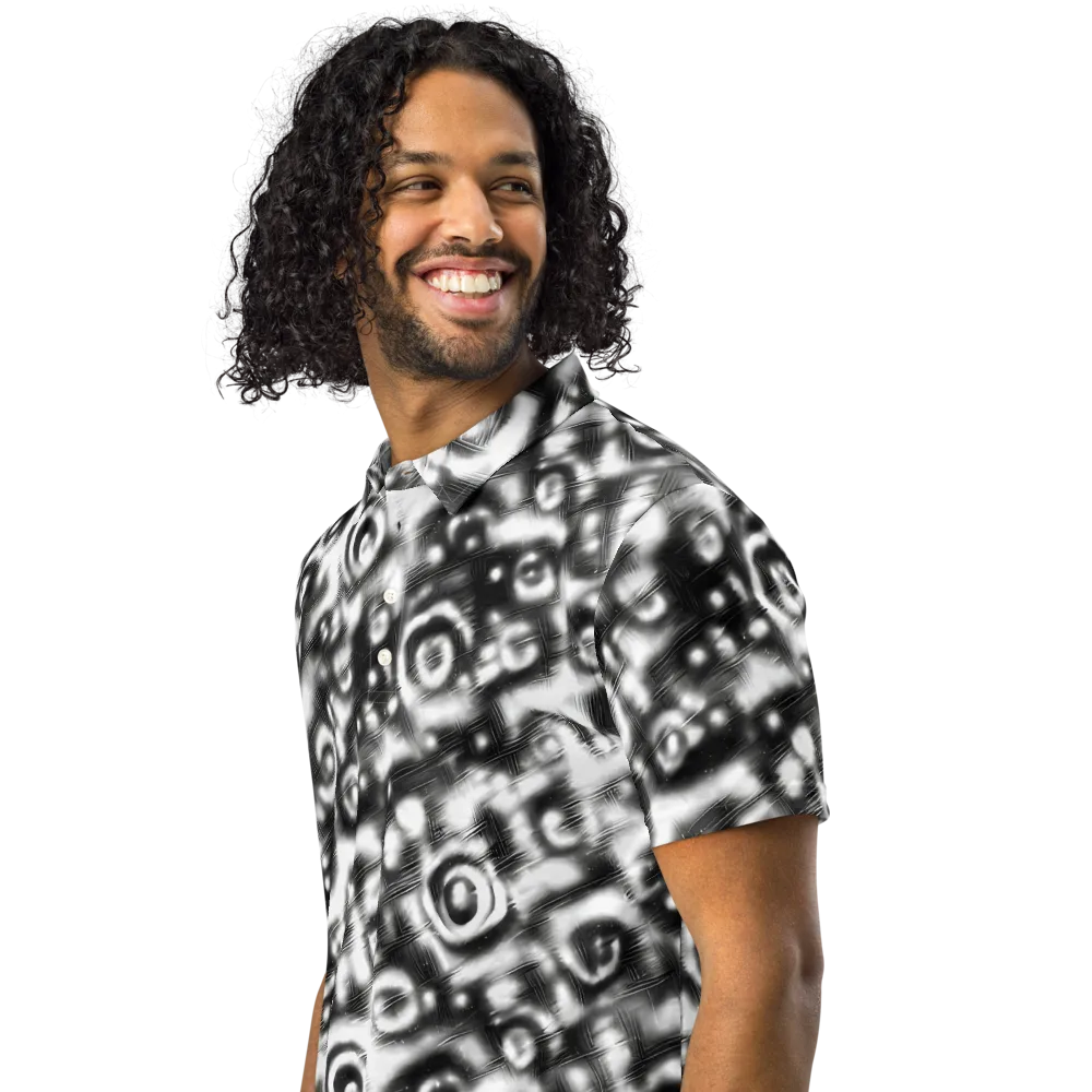 Bernhard Swirl on Men's Slim Fit Polo Shirt — Left Front