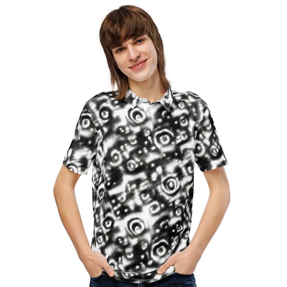 Bernhard Swirl on Men's Slim Fit Polo Shirt — Front