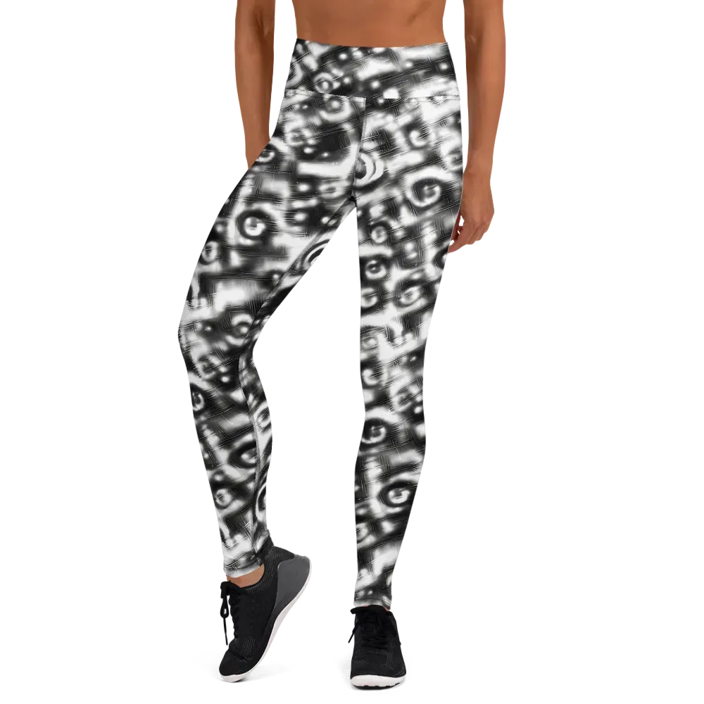 Bernhard Swirl on Yoga Leggings — Front