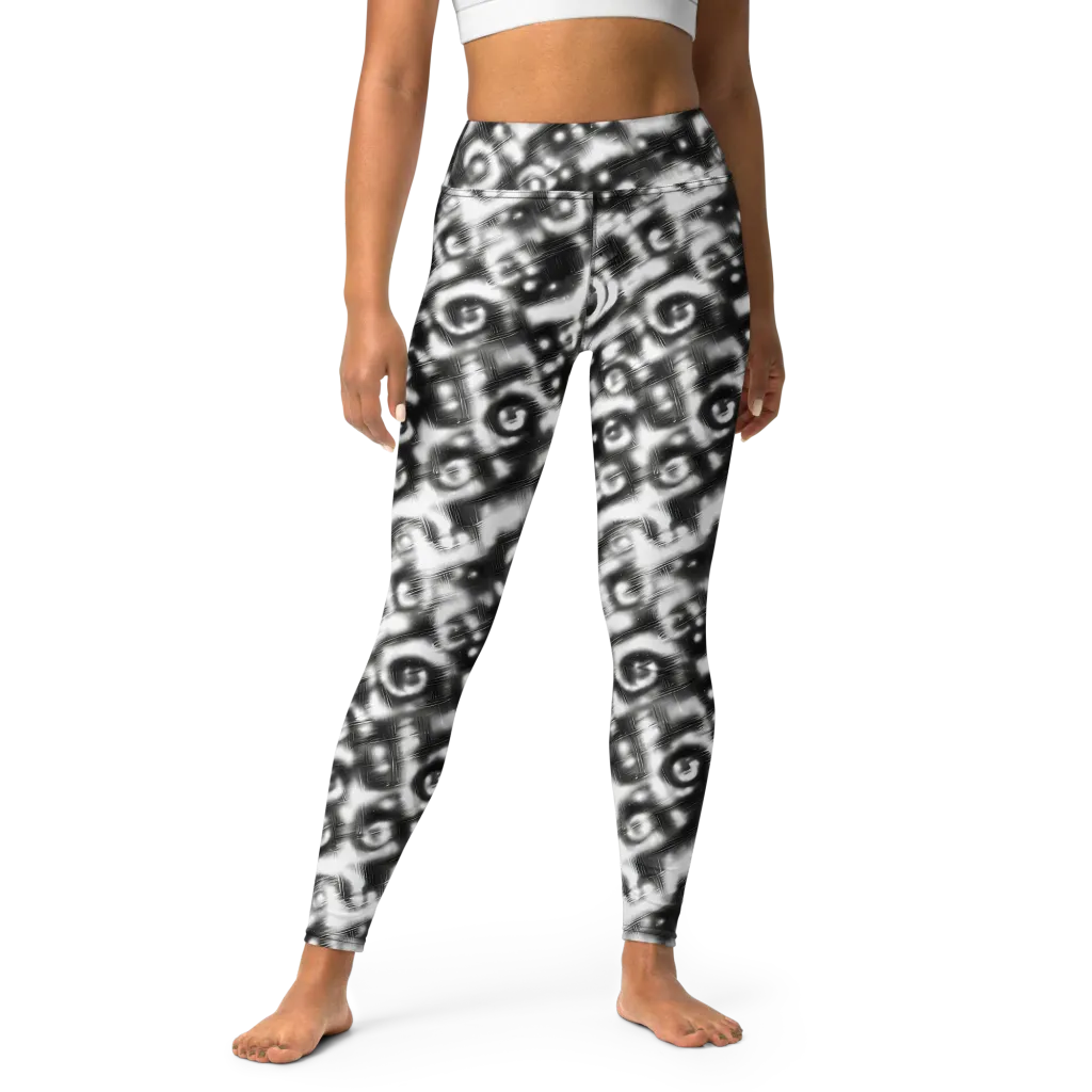 Bernhard Swirl on Yoga Leggings — Front