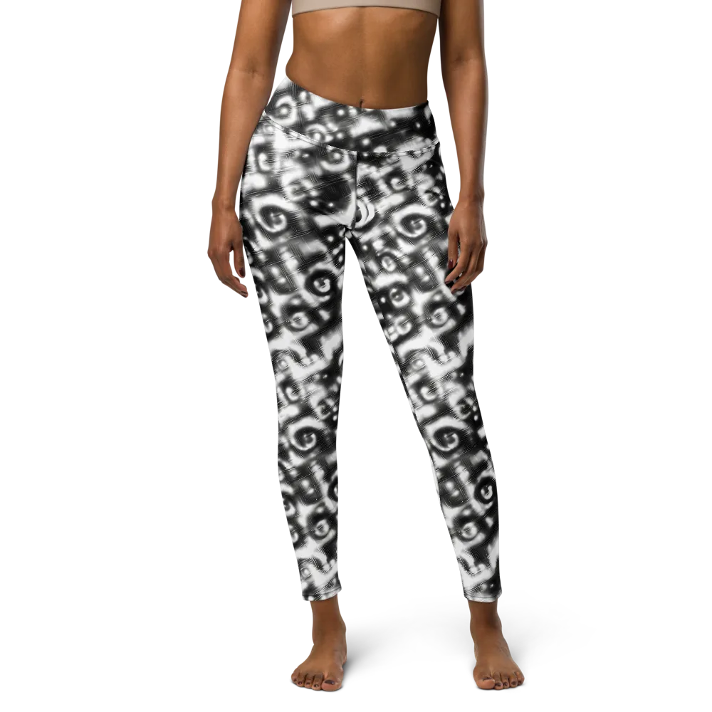 Bernhard Swirl on Yoga Leggings — Front