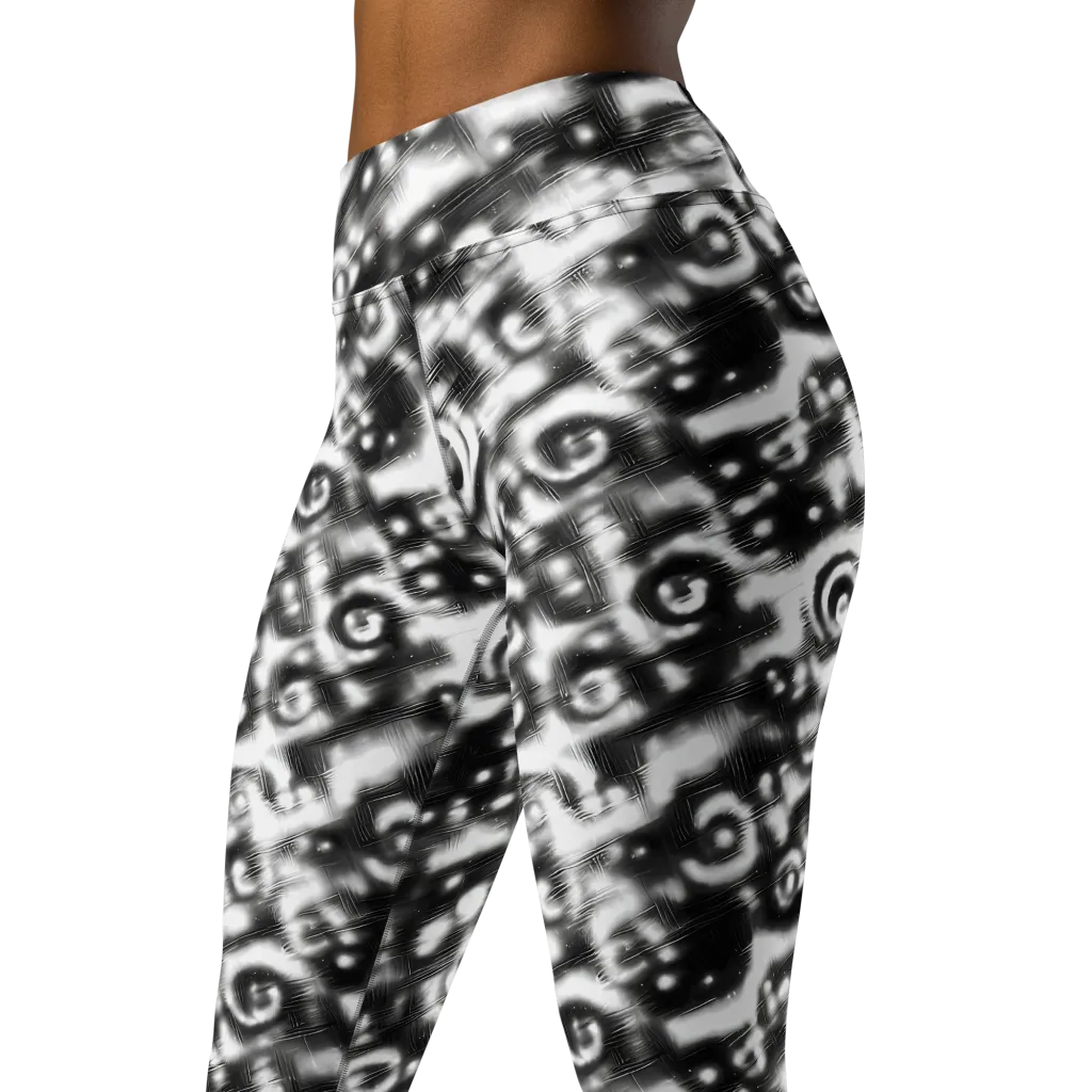 Bernhard Swirl on Yoga Leggings — Left Front