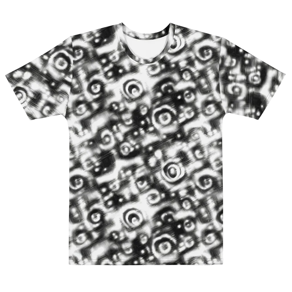 Bernhard Swirl on Men's Cotton Crew Neck T-Shirt — Front