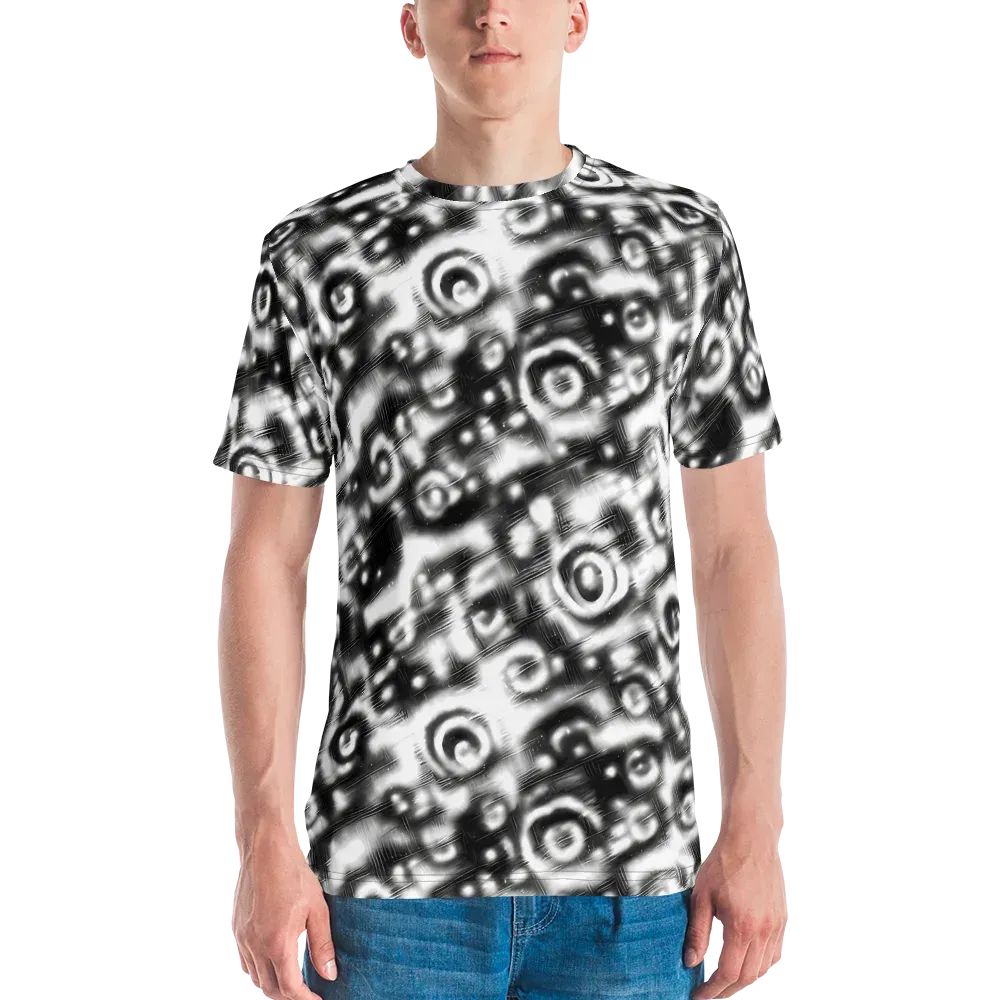 Bernhard Swirl on Men's Crew Neck T-Shirt — Front