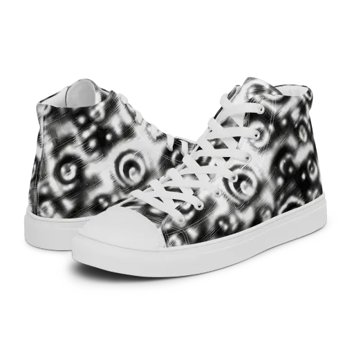 Bernhard Swirl on a Men's High Top Canvas Shoes