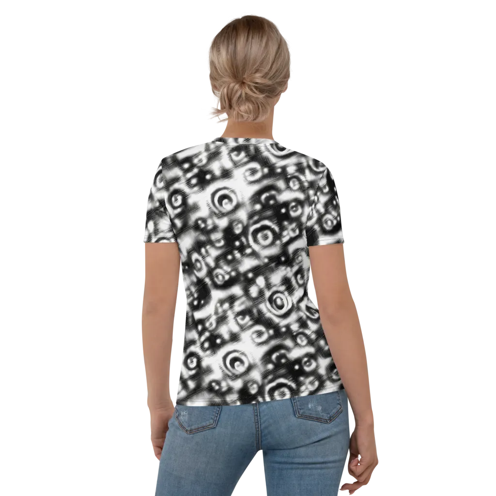 Bernhard Swirl on Women's Crew Neck T-Shirt — Back