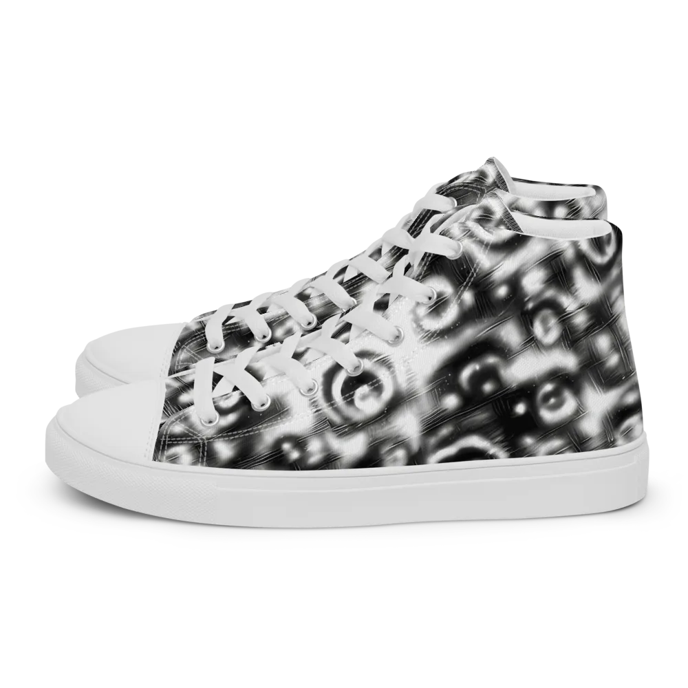 Bernhard Swirl on Women's High Top Canvas Shoes — Left