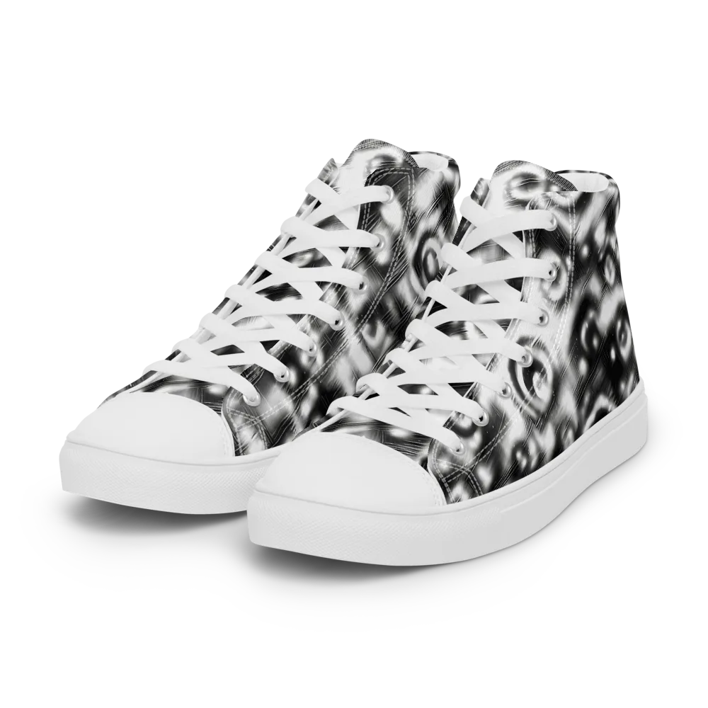 Bernhard Swirl on Women's High Top Canvas Shoes — Left Front