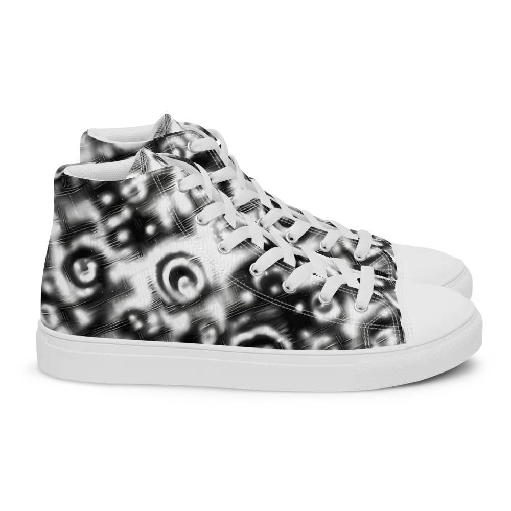 Bernhard Swirl on Women's High Top Canvas Shoes — Right