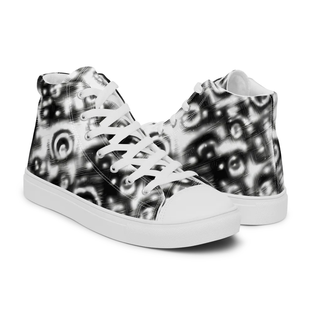 Bernhard Swirl on Women's High Top Canvas Shoes — Right