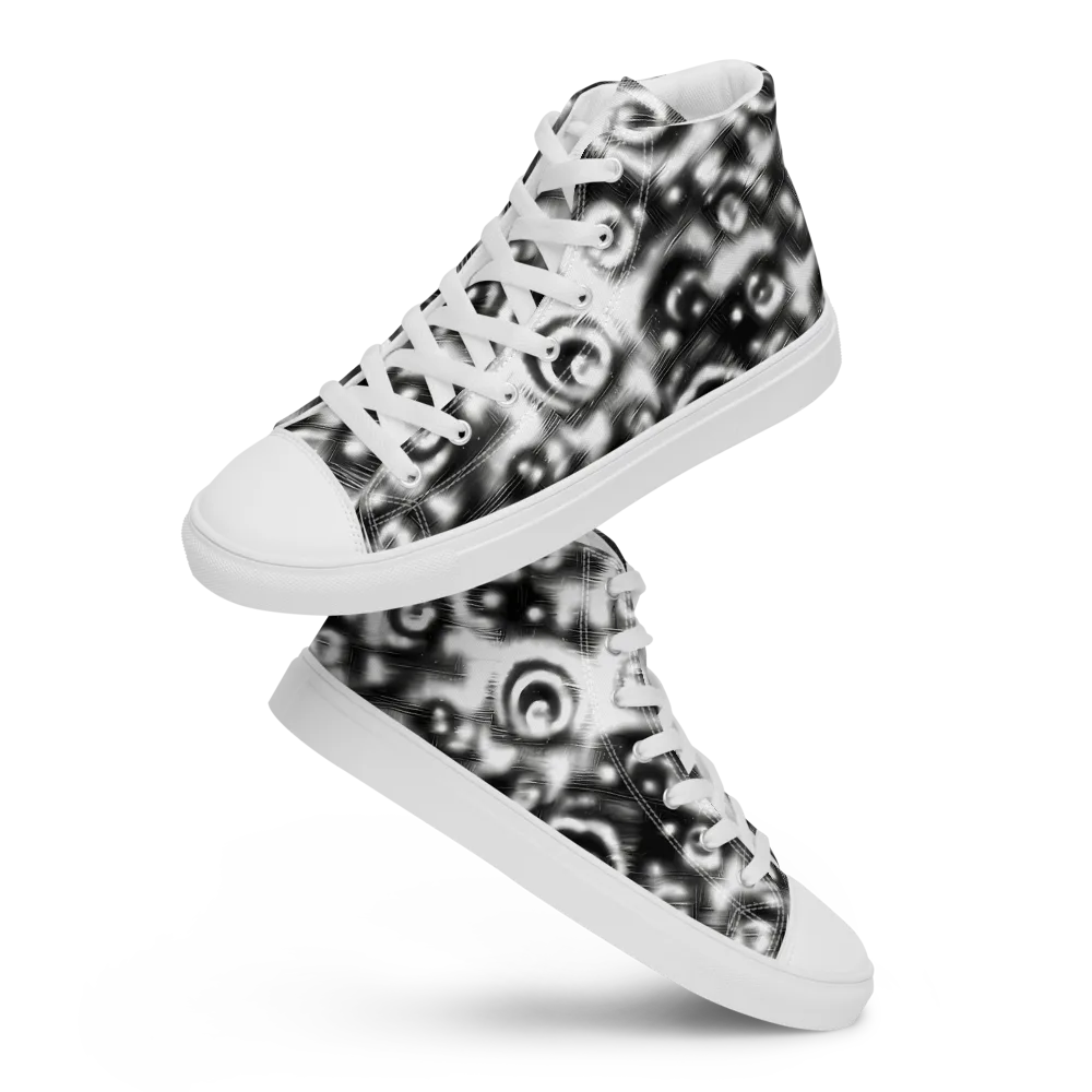 Bernhard Swirl on Women's High Top Canvas Shoes — Front