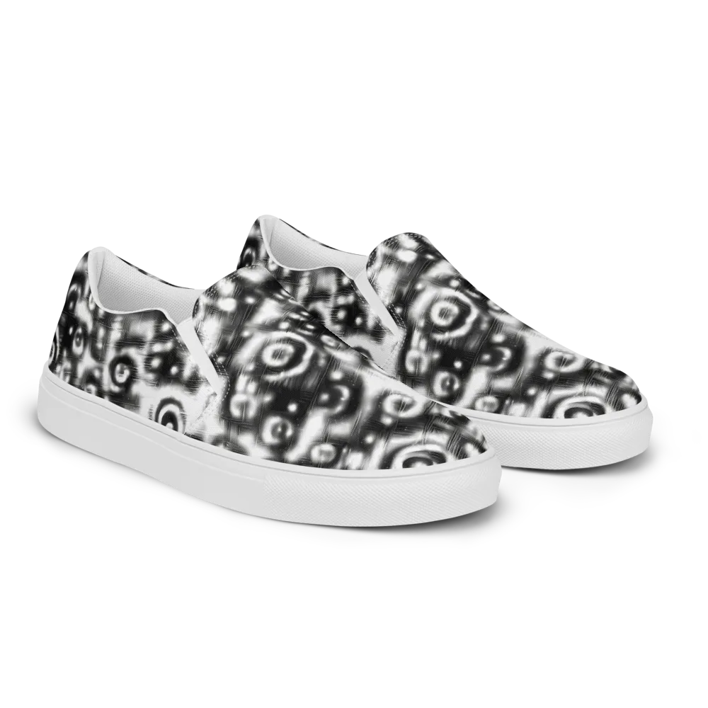 Bernhard Swirl on Men's Slip-On Canvas Shoes — Right Front