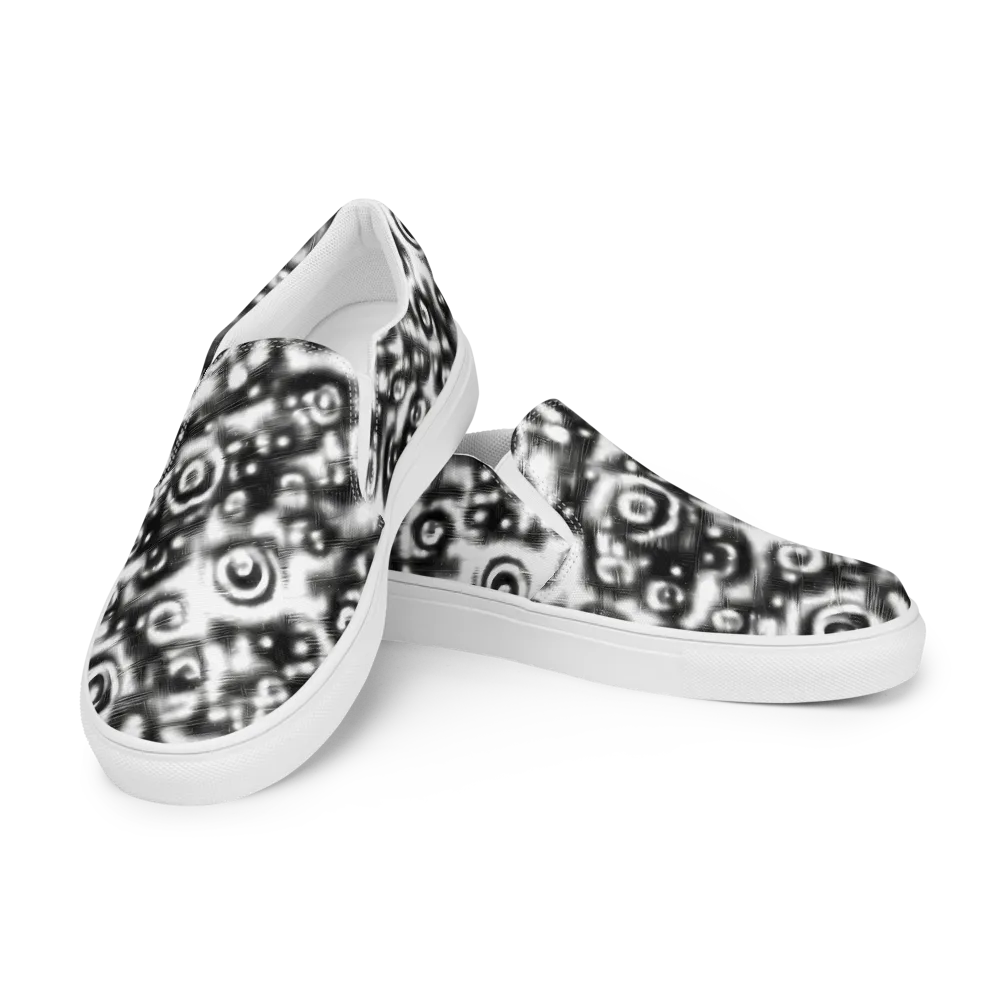 Bernhard Swirl on Men's Slip-On Canvas Shoes — Left Front