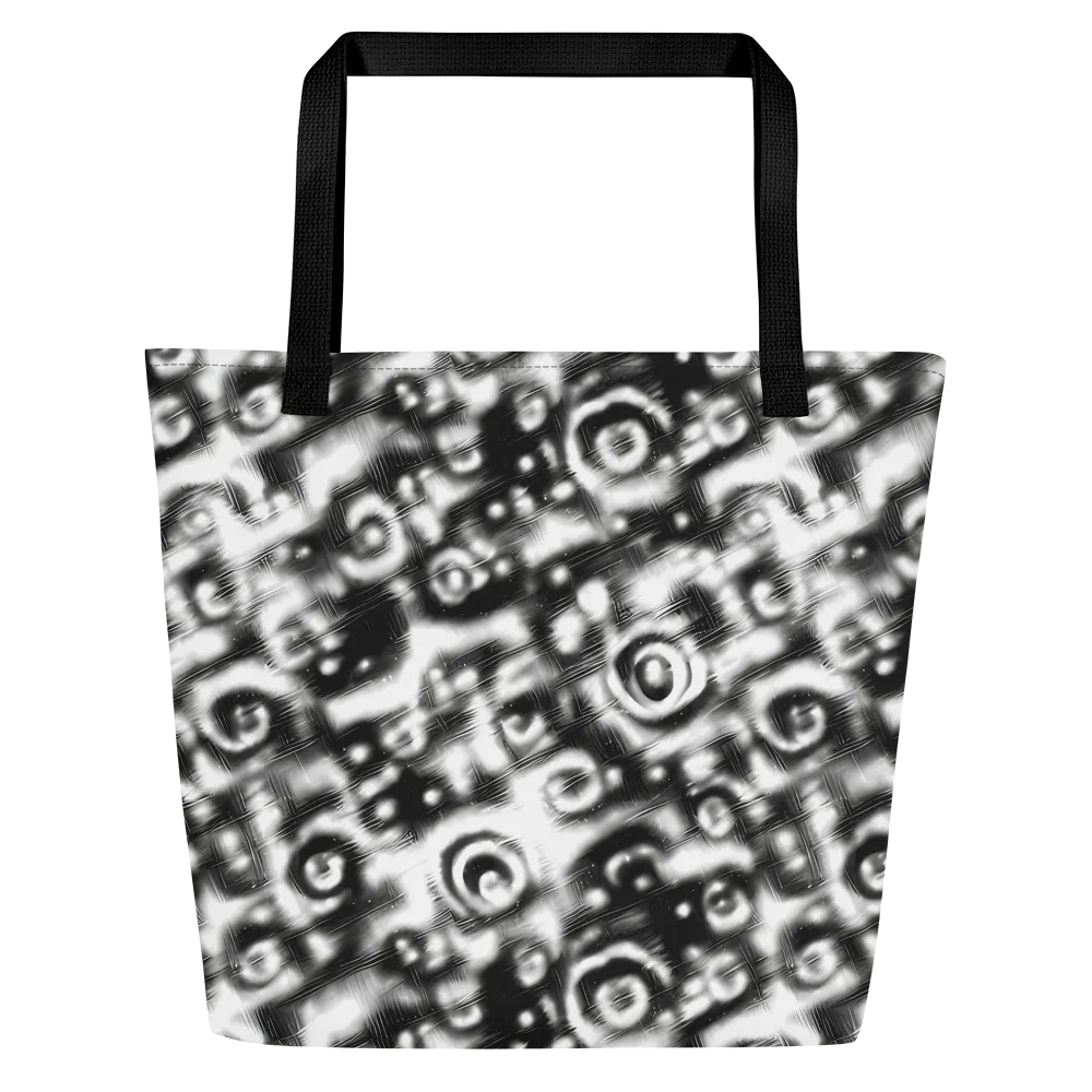Bernhard Swirl on Large Tote Bag W/ Pocket — Front