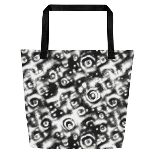 Bernhard Swirl on a Large Tote Bag W/ Pocket