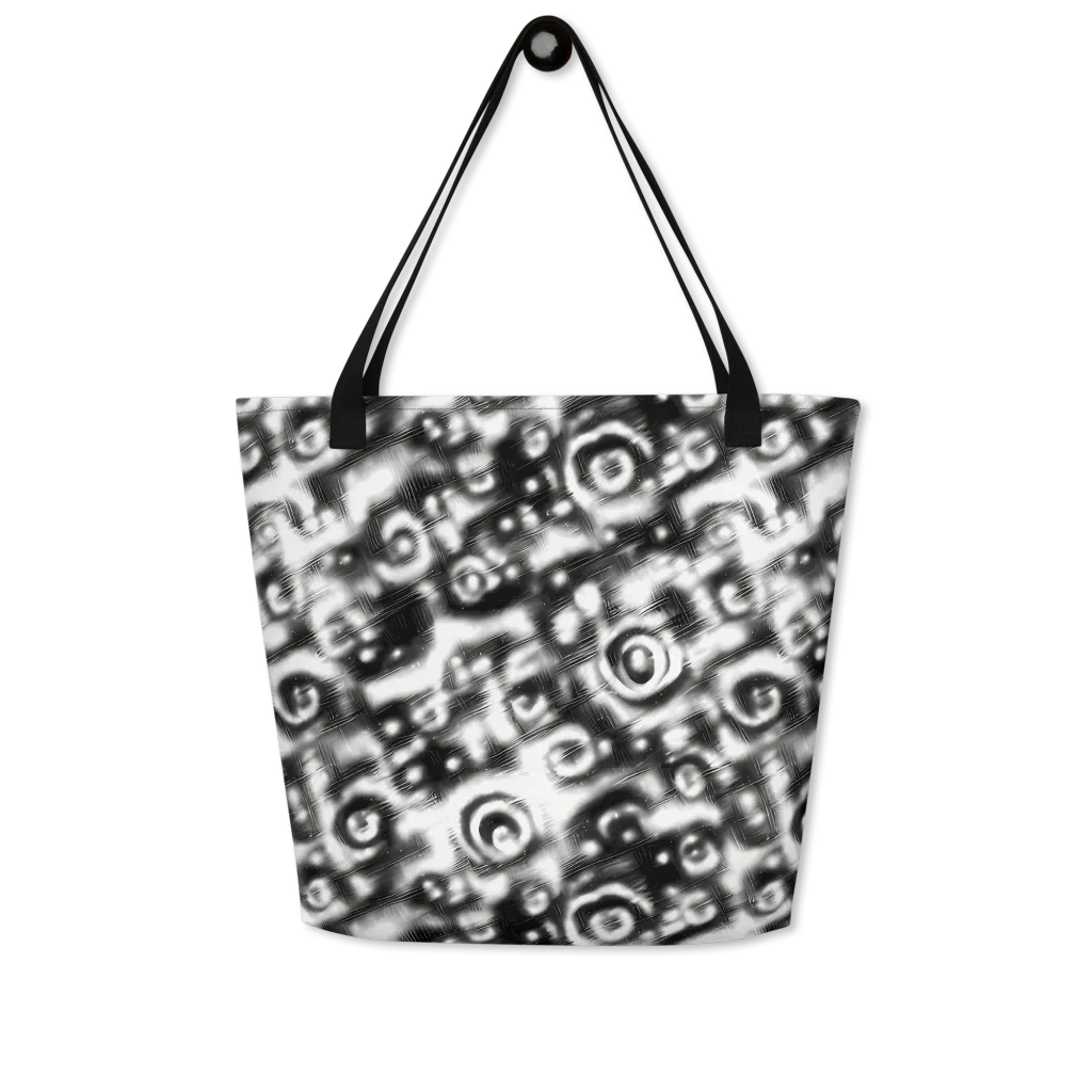 Bernhard Swirl on Large Tote Bag W/ Pocket — Front