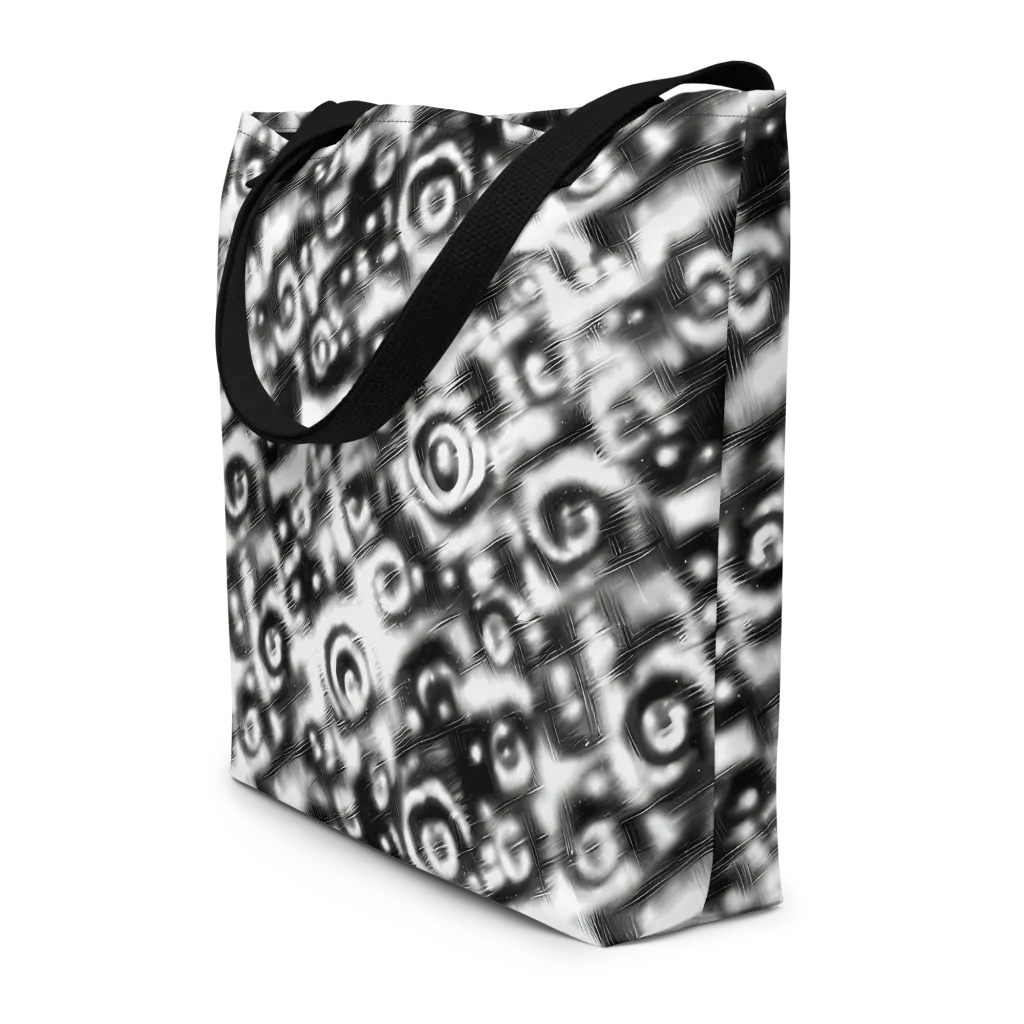 Bernhard Swirl on Large Tote Bag W/ Pocket — Front