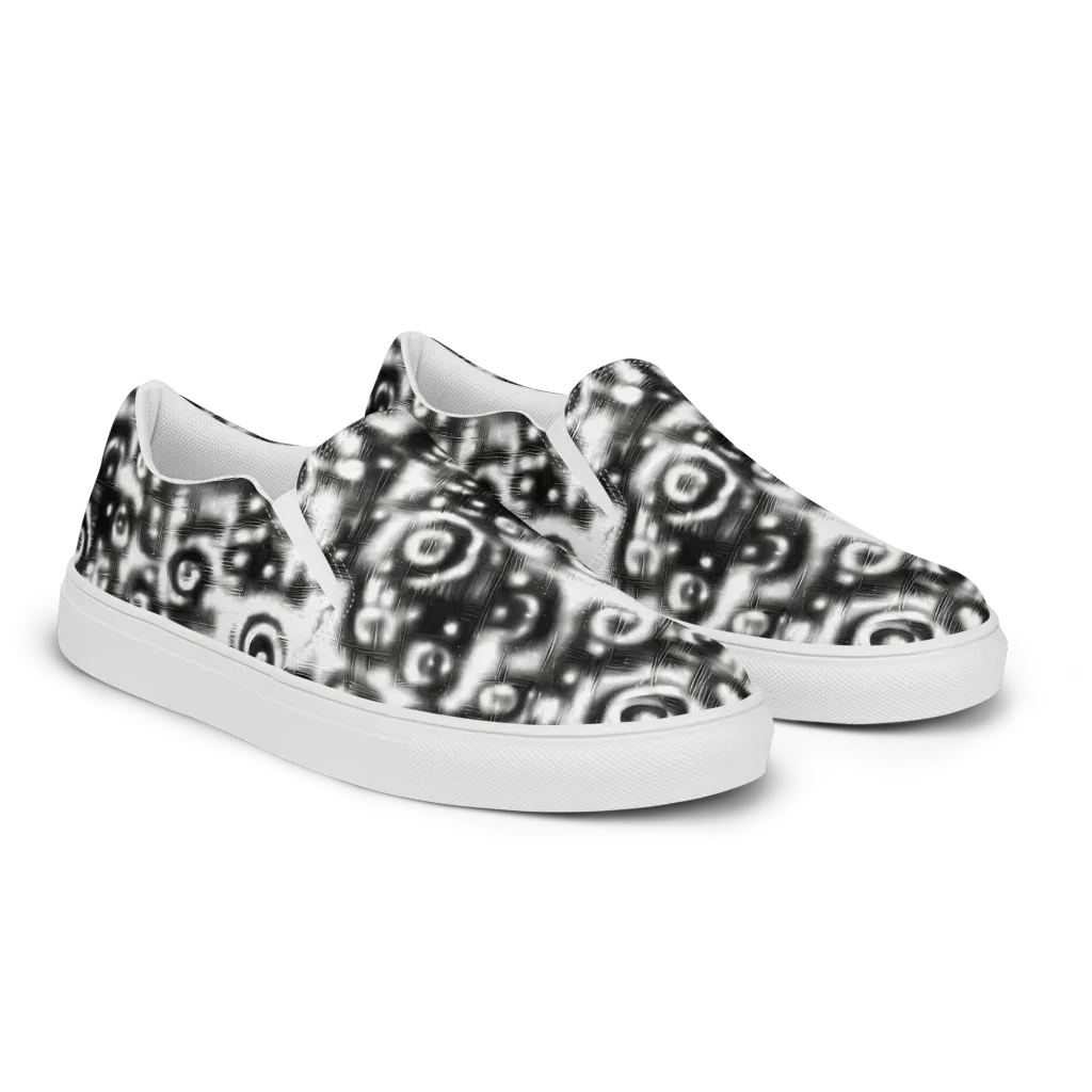 Bernhard Swirl on Women's Slip-On Canvas Shoes — Right Front