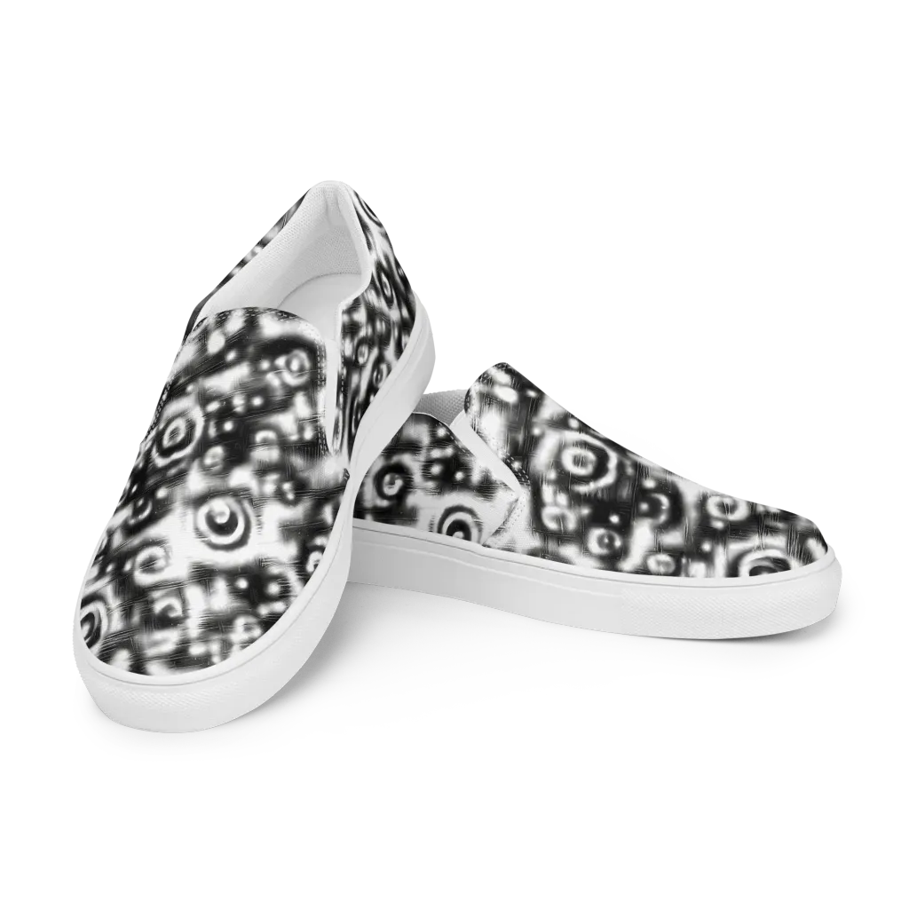 Bernhard Swirl on Women's Slip-On Canvas Shoes — Left Front