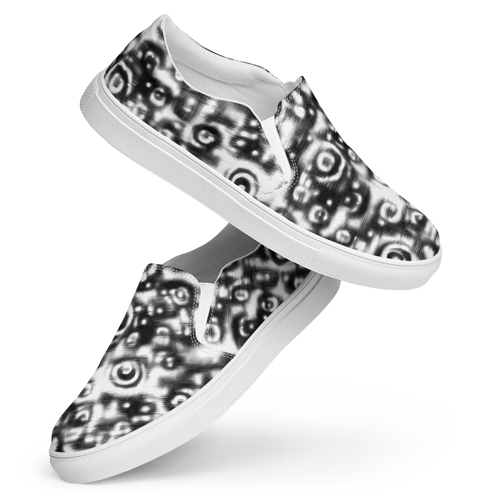 Bernhard Swirl on Women's Slip-On Canvas Shoes — Front