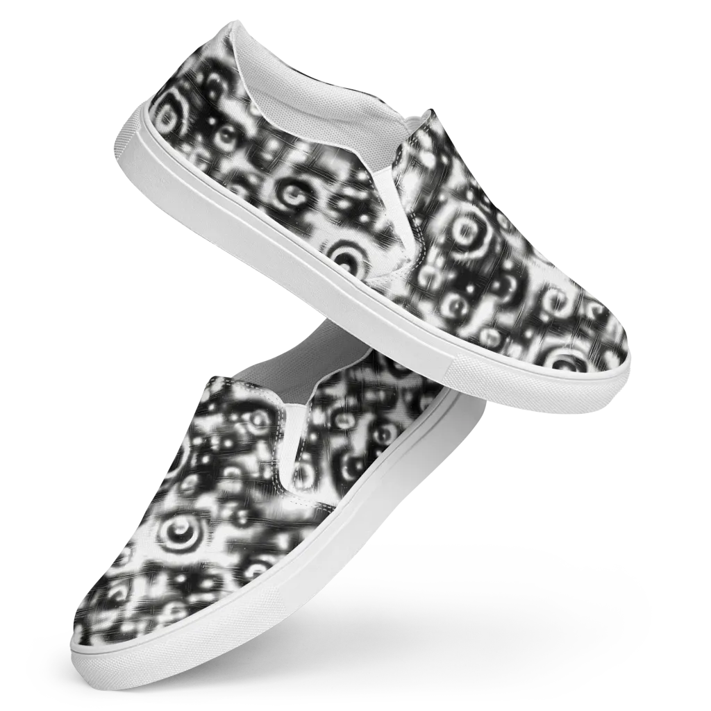 Bernhard Swirl on Women's Slip-On Canvas Shoes — Front