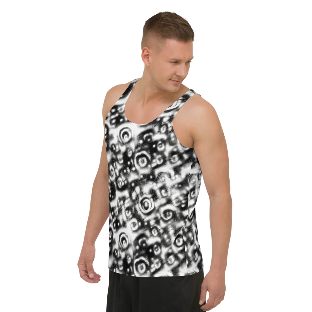 Bernhard Swirl on Men's Tank Top — Left Front