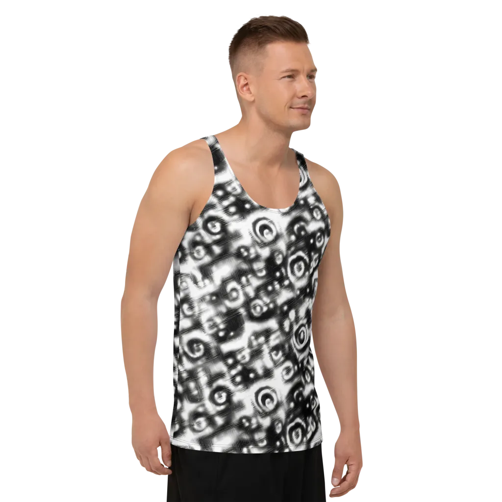 Bernhard Swirl on Men's Tank Top — Right Front