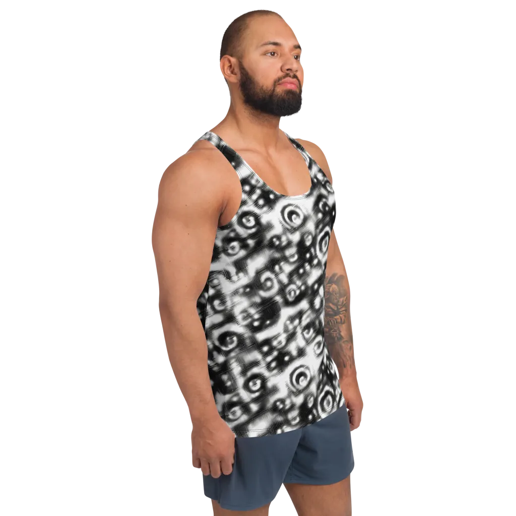 Bernhard Swirl on Men's Tank Top — Right Front