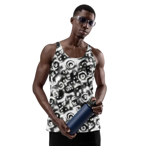 Bernhard Swirl on a Men's Tank Top