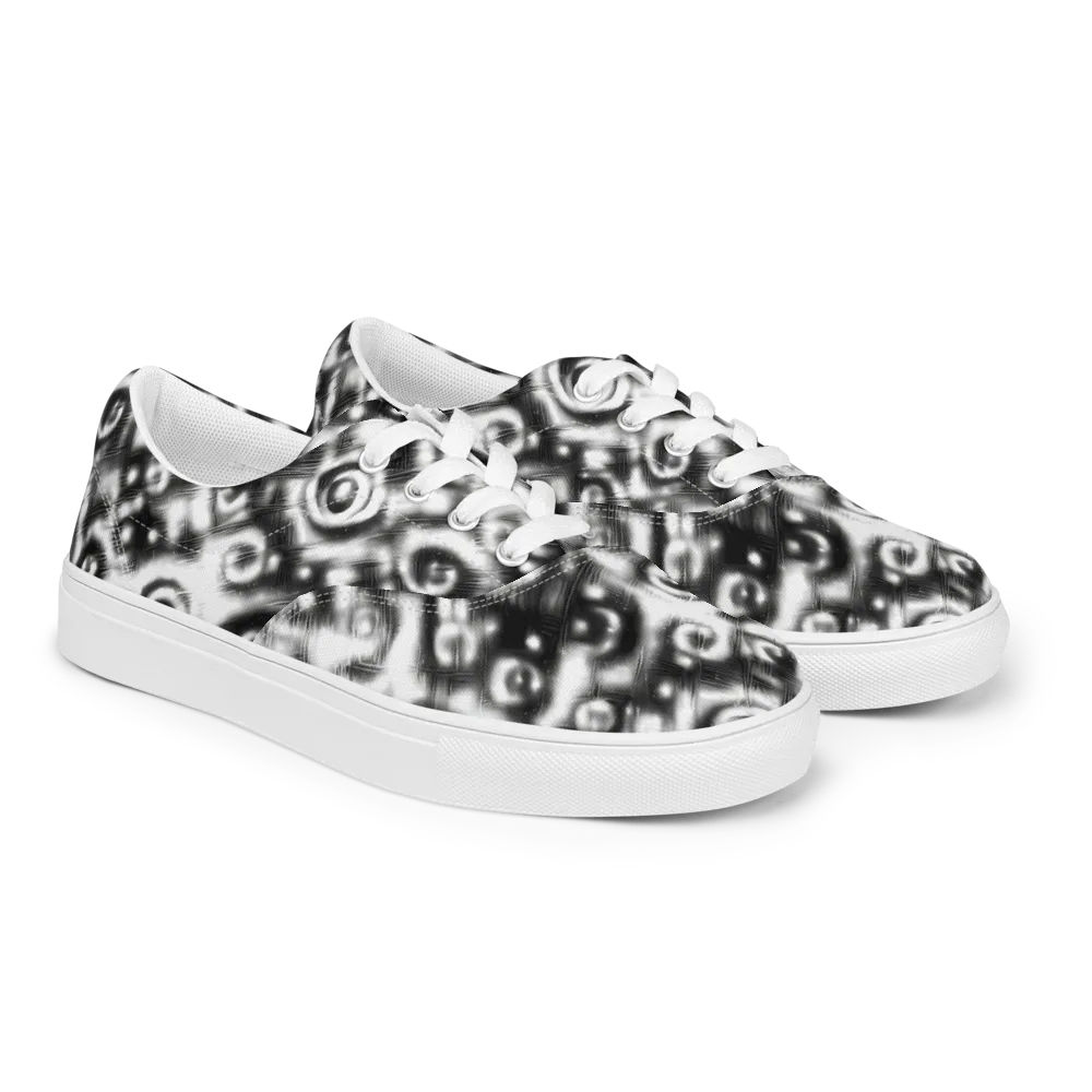 Bernhard Swirl on Men's Lace-Up Canvas Shoes — Right Front
