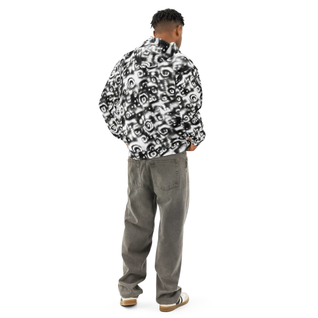 Bernhard Swirl on Cotton Hoodie — Back