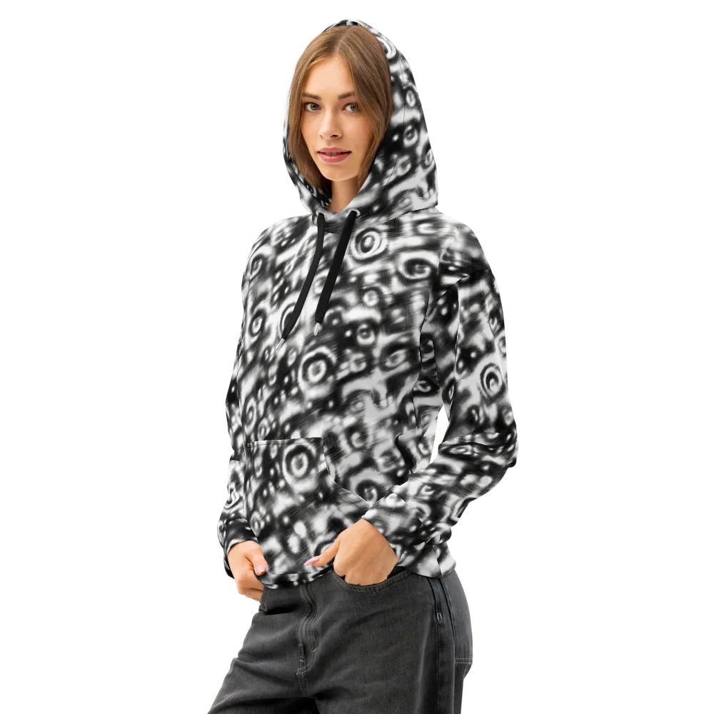 Bernhard Swirl on Cotton Hoodie — Left Front