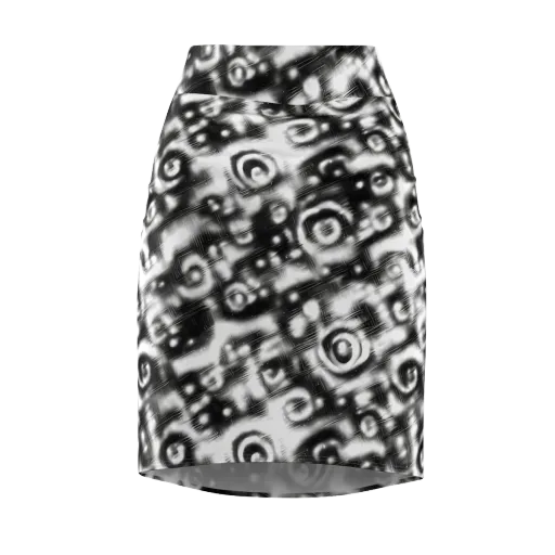 Bernhard Swirl on a Pencil Skirt