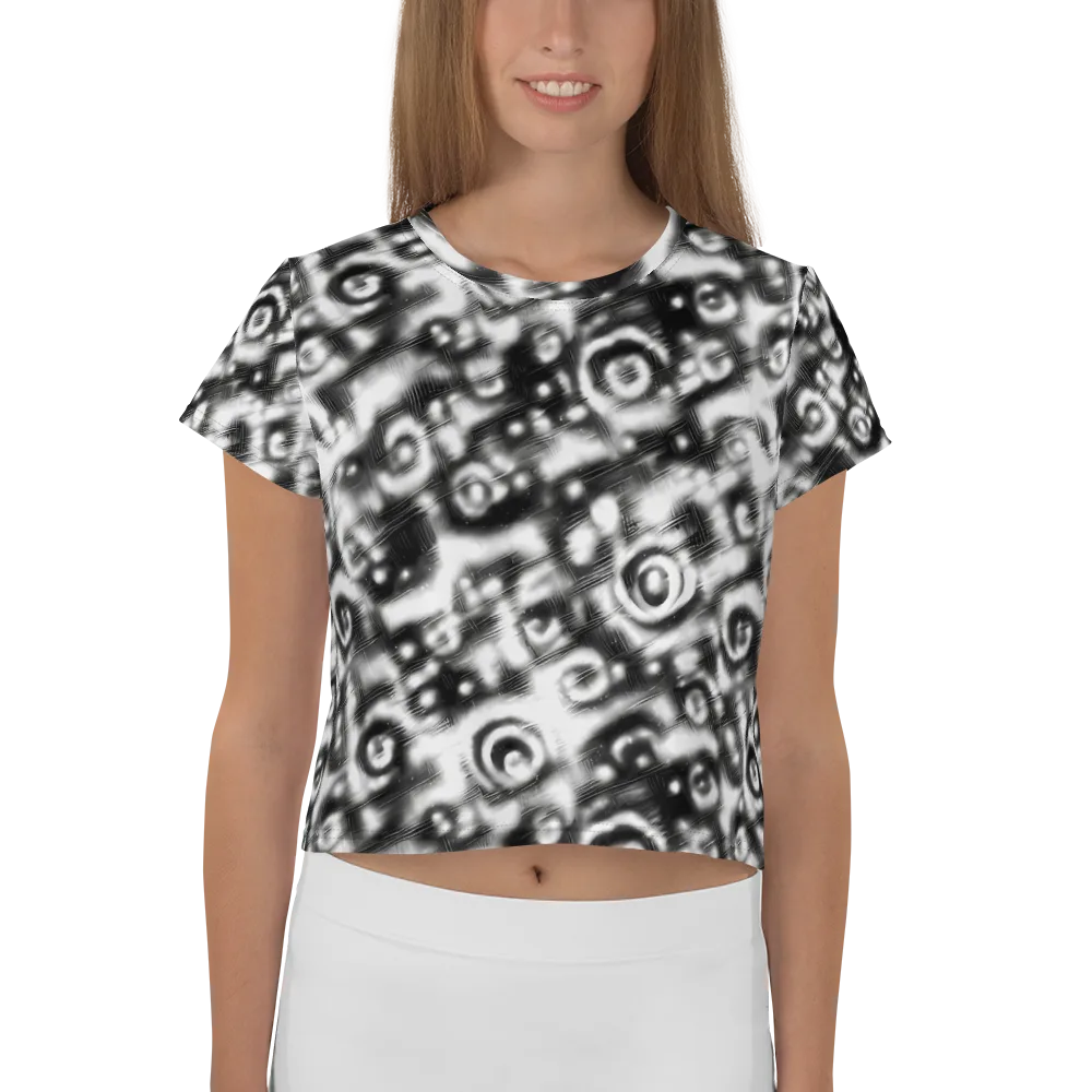 Bernhard Swirl on Crop Tee — Front