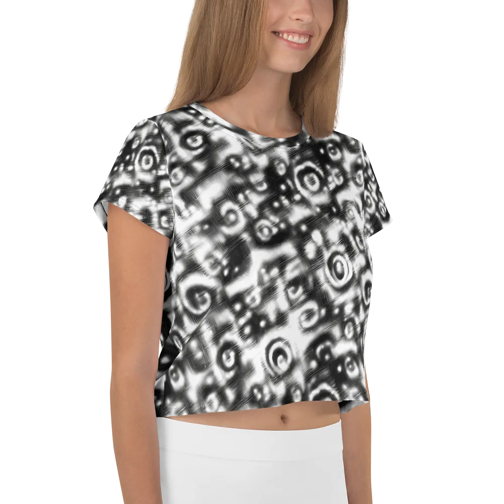 Bernhard Swirl on Crop Tee — Right