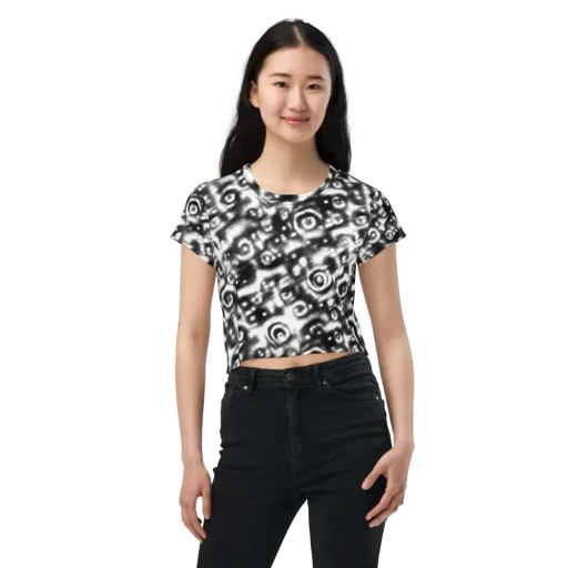 Bernhard Swirl on a Crop Tee
