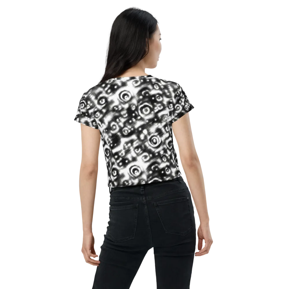 Bernhard Swirl on Crop Tee — Back