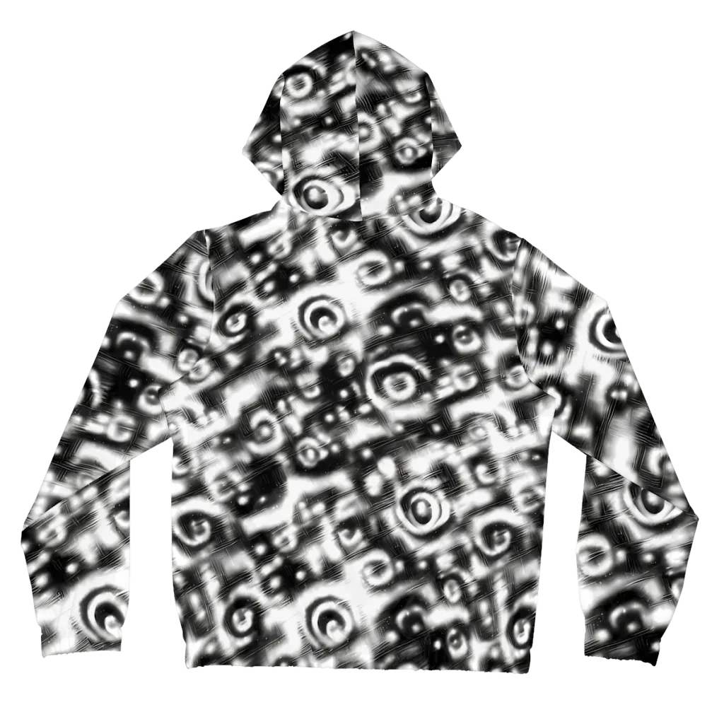 Bernhard Swirl on Women's Full-Zip Hoodie — Back