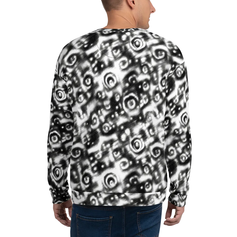 Bernhard Swirl on Sweatshirt — Back