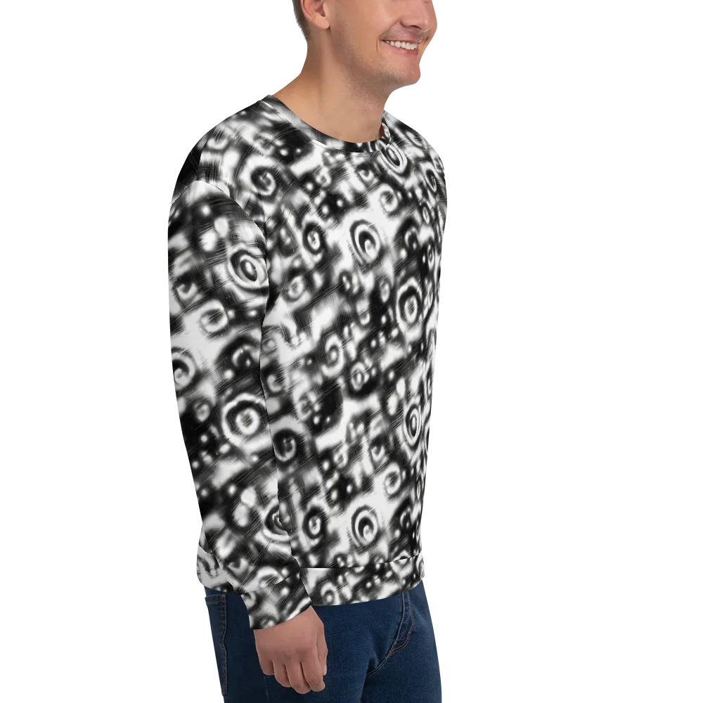 Bernhard Swirl on Sweatshirt — Right Front