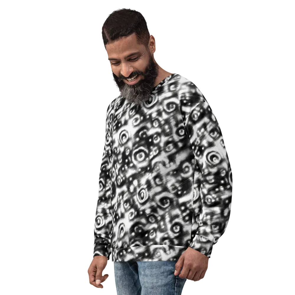 Bernhard Swirl on Sweatshirt — Left Front