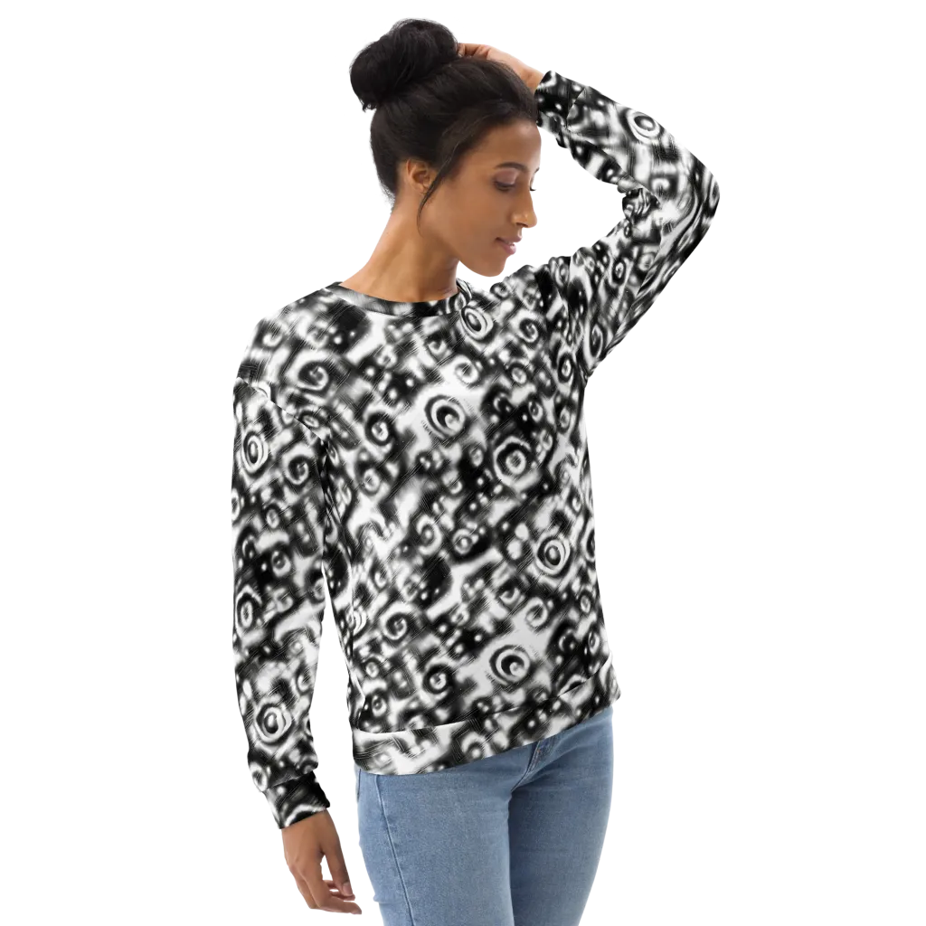 Bernhard Swirl on Sweatshirt — Right Front